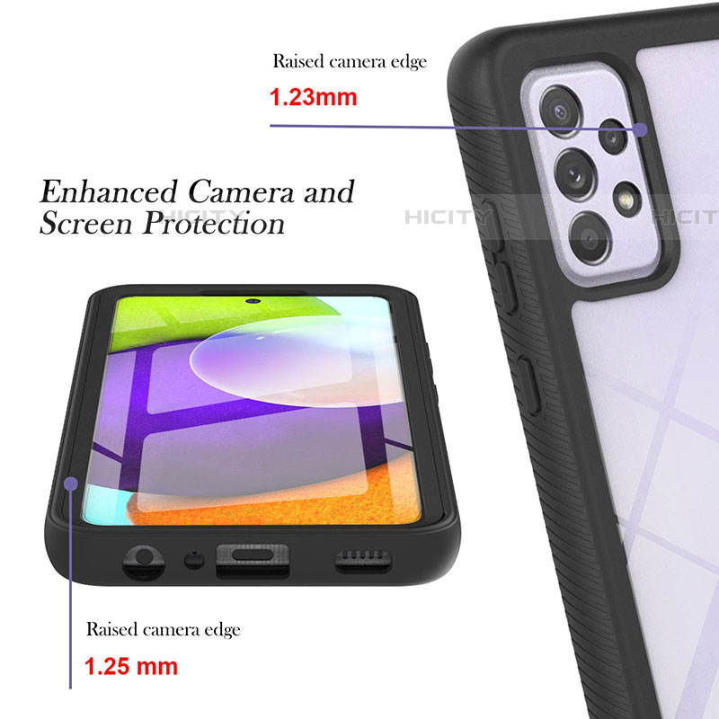 Carcasa Bumper Funda Silicona Transparente 360 Grados ZJ2 para Samsung Galaxy A52 4G