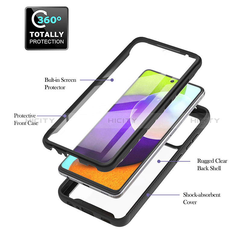 Carcasa Bumper Funda Silicona Transparente 360 Grados ZJ2 para Samsung Galaxy A52s 5G