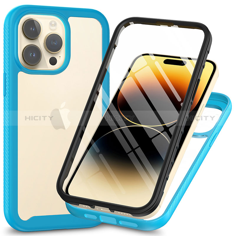 Carcasa Bumper Funda Silicona Transparente 360 Grados ZJ3 para Apple iPhone 14 Pro