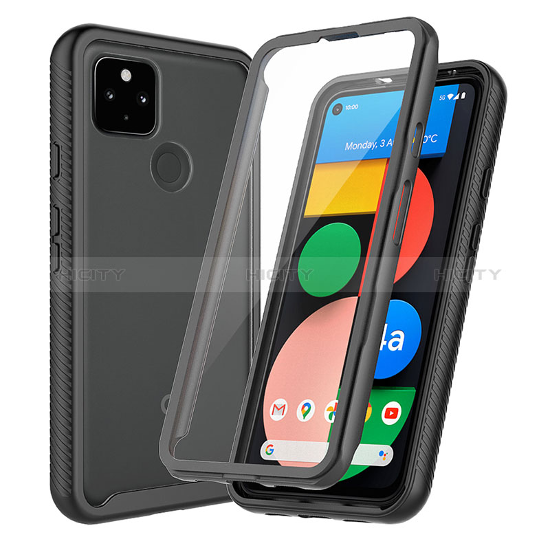 Carcasa Bumper Funda Silicona Transparente 360 Grados ZJ3 para Google Pixel 4a 5G