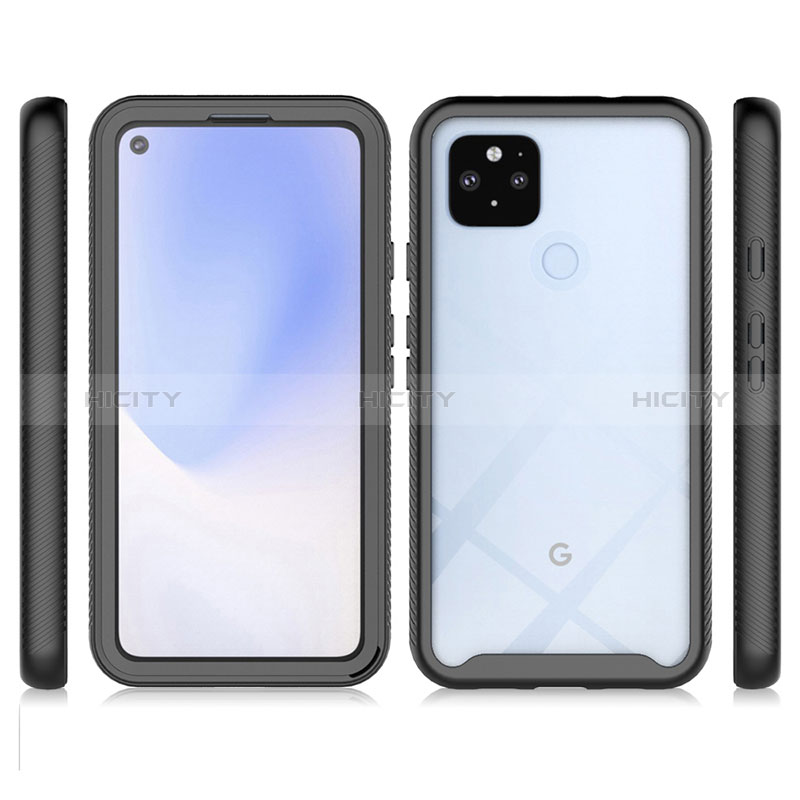 Carcasa Bumper Funda Silicona Transparente 360 Grados ZJ3 para Google Pixel 4a 5G