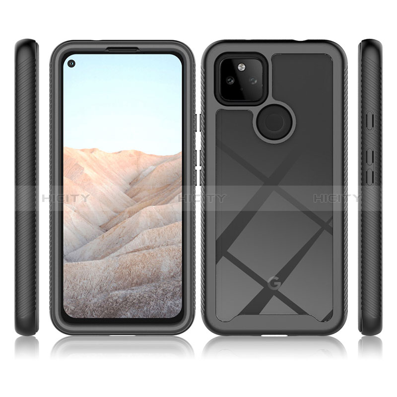 Carcasa Bumper Funda Silicona Transparente 360 Grados ZJ3 para Google Pixel 5a 5G