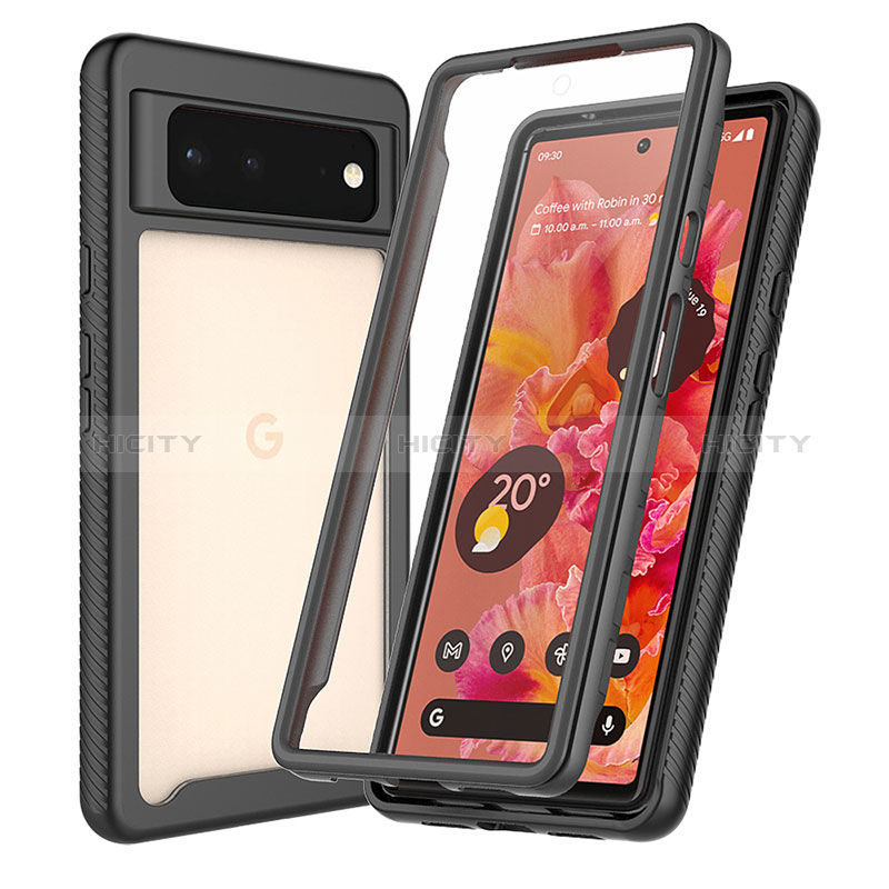 Carcasa Bumper Funda Silicona Transparente 360 Grados ZJ3 para Google Pixel 6 5G