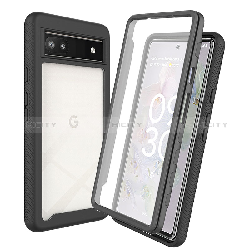 Carcasa Bumper Funda Silicona Transparente 360 Grados ZJ3 para Google Pixel 6a 5G