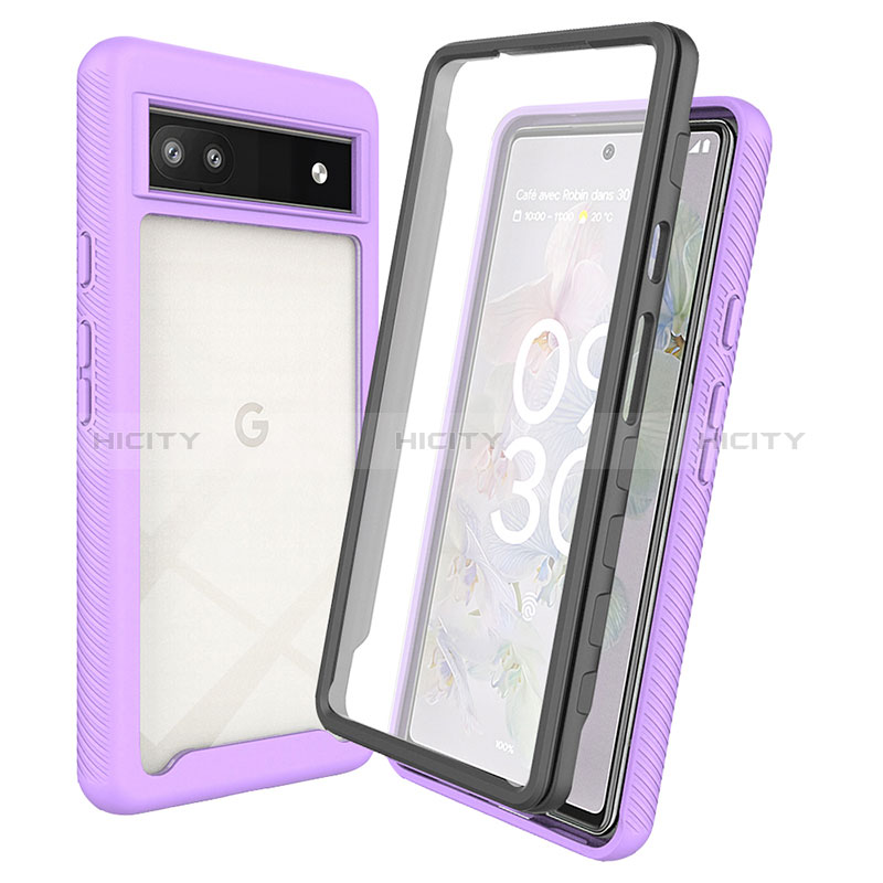 Carcasa Bumper Funda Silicona Transparente 360 Grados ZJ3 para Google Pixel 6a 5G