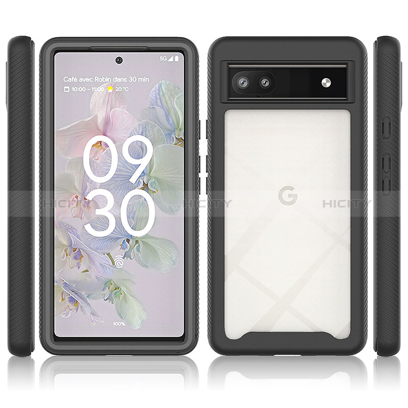 Carcasa Bumper Funda Silicona Transparente 360 Grados ZJ3 para Google Pixel 6a 5G