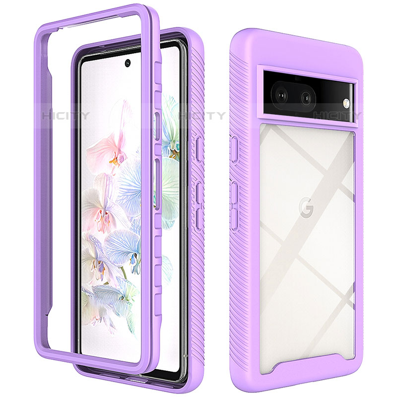 Carcasa Bumper Funda Silicona Transparente 360 Grados ZJ3 para Google Pixel 7 5G