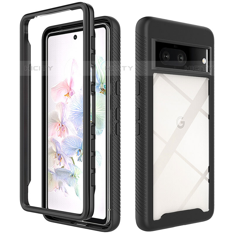 Carcasa Bumper Funda Silicona Transparente 360 Grados ZJ3 para Google Pixel 7 5G