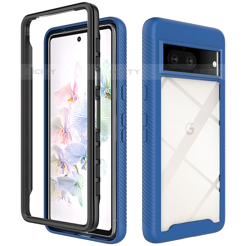 Carcasa Bumper Funda Silicona Transparente 360 Grados ZJ3 para Google Pixel 7 5G