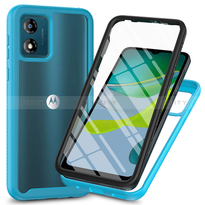 Carcasa Bumper Funda Silicona Transparente 360 Grados ZJ3 para Motorola Moto E13