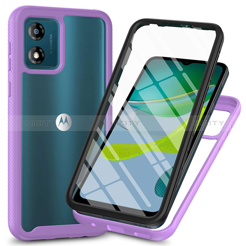 Carcasa Bumper Funda Silicona Transparente 360 Grados ZJ3 para Motorola Moto E13