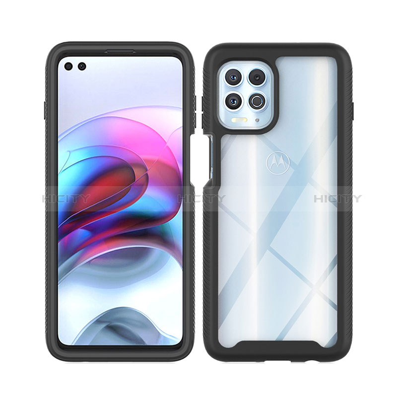 Carcasa Bumper Funda Silicona Transparente 360 Grados ZJ3 para Motorola Moto G100 5G