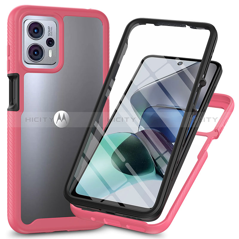 Carcasa Bumper Funda Silicona Transparente 360 Grados ZJ3 para Motorola Moto G23