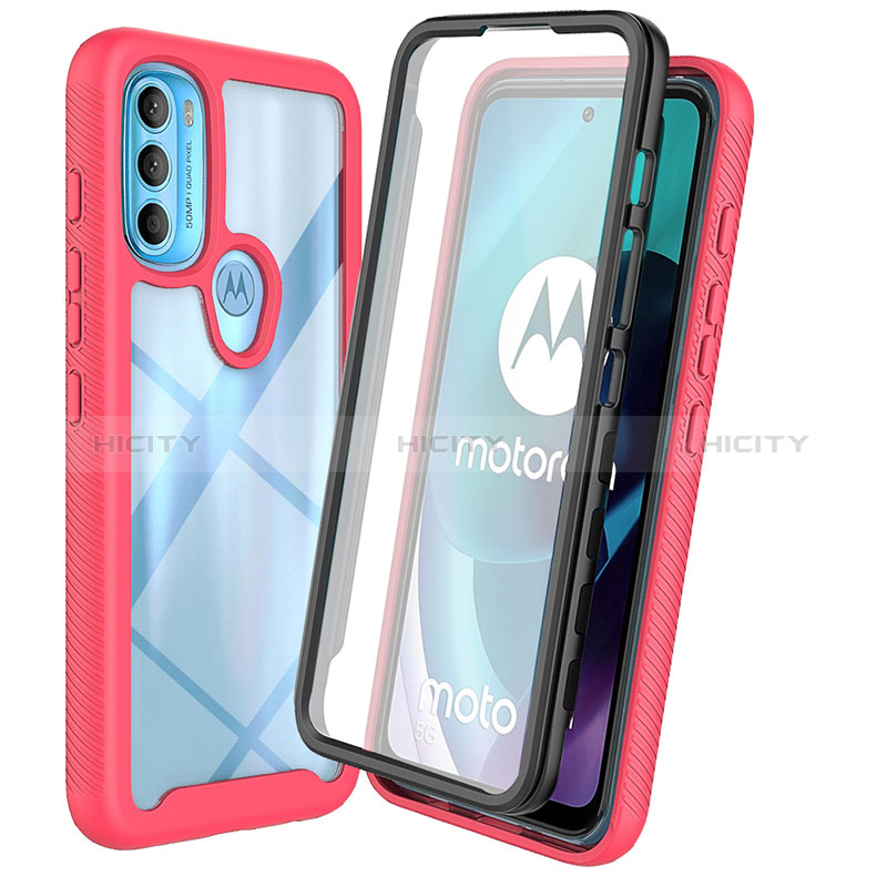 Carcasa Bumper Funda Silicona Transparente 360 Grados ZJ3 para Motorola Moto G71 5G