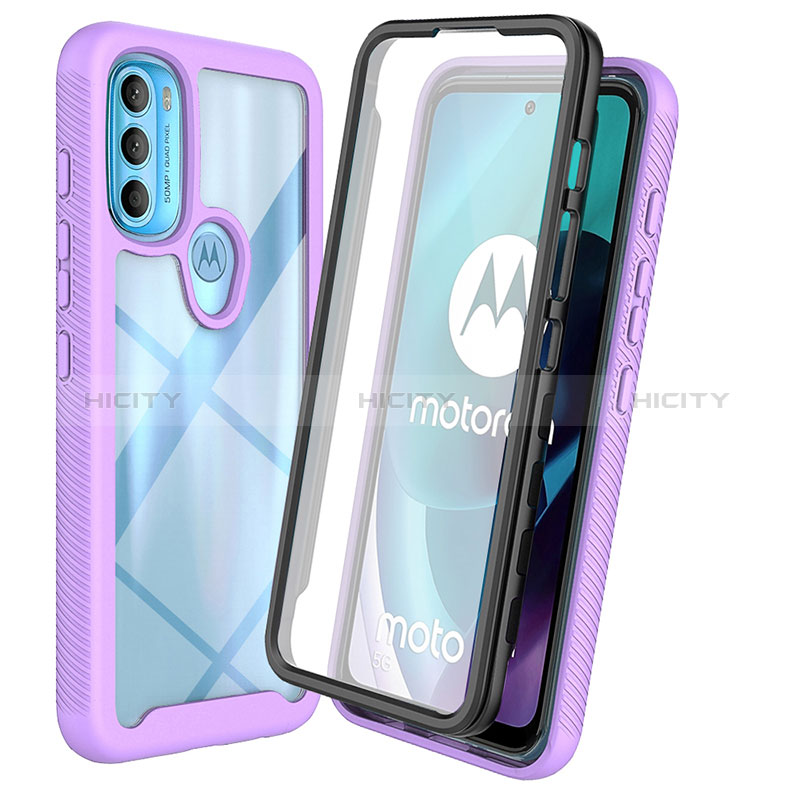 Carcasa Bumper Funda Silicona Transparente 360 Grados ZJ3 para Motorola Moto G71 5G