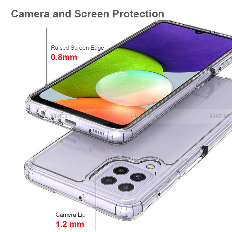 Carcasa Bumper Funda Silicona Transparente 360 Grados ZJ3 para Samsung Galaxy A22 4G