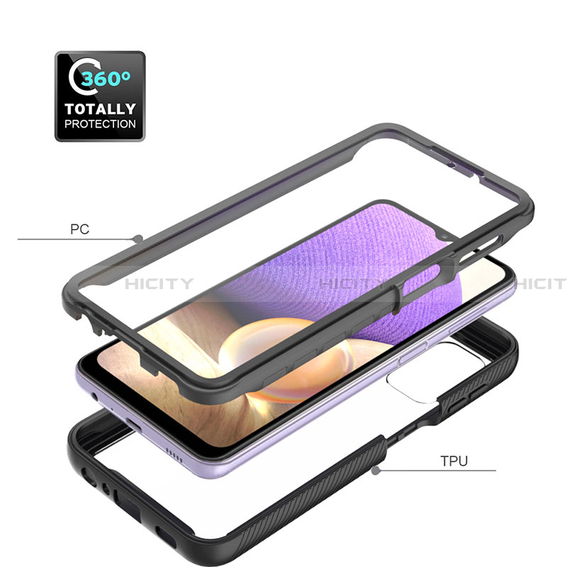 Carcasa Bumper Funda Silicona Transparente 360 Grados ZJ3 para Samsung Galaxy A32 5G