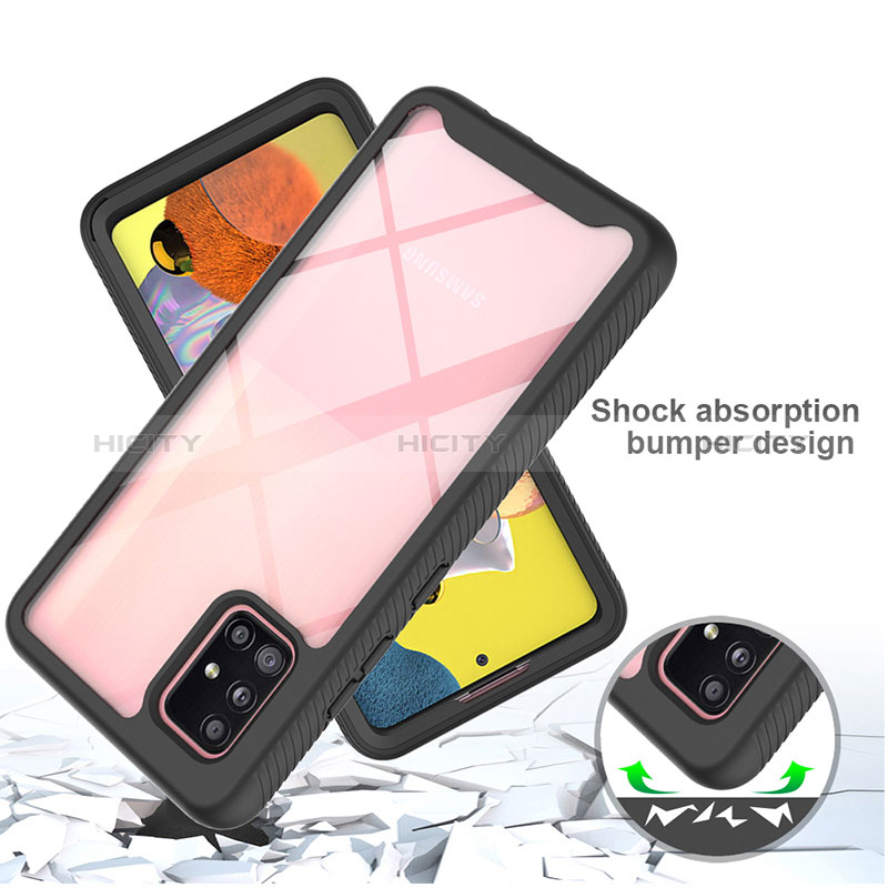 Carcasa Bumper Funda Silicona Transparente 360 Grados ZJ3 para Samsung Galaxy A51 4G