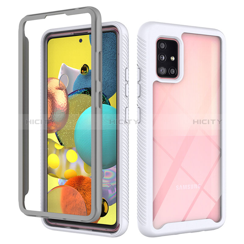 Carcasa Bumper Funda Silicona Transparente 360 Grados ZJ3 para Samsung Galaxy A51 4G