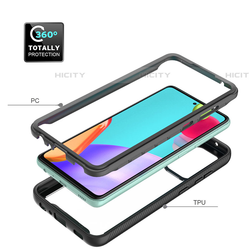 Carcasa Bumper Funda Silicona Transparente 360 Grados ZJ3 para Samsung Galaxy A52 4G