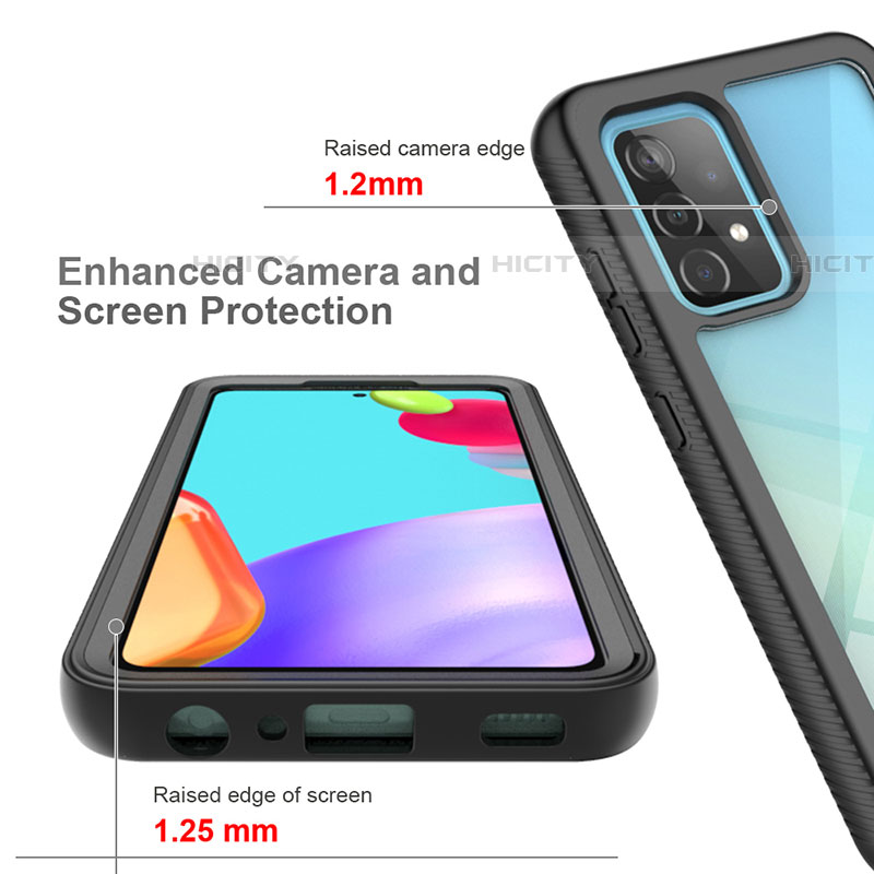 Carcasa Bumper Funda Silicona Transparente 360 Grados ZJ3 para Samsung Galaxy A52 5G