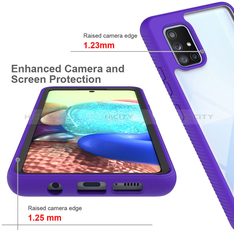 Carcasa Bumper Funda Silicona Transparente 360 Grados ZJ3 para Samsung Galaxy A71 4G A715