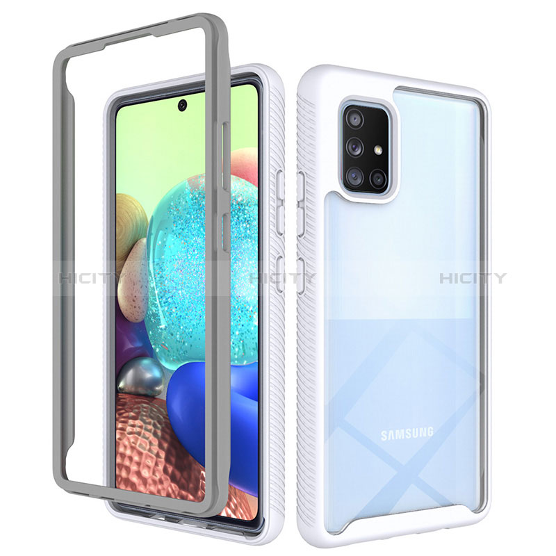 Carcasa Bumper Funda Silicona Transparente 360 Grados ZJ3 para Samsung Galaxy A71 5G