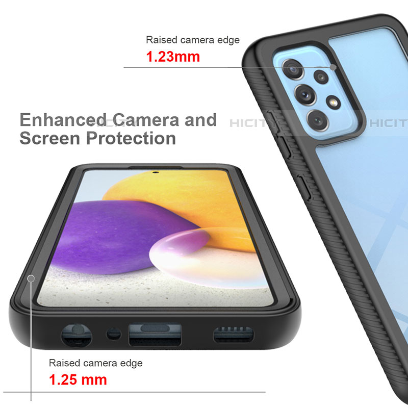 Carcasa Bumper Funda Silicona Transparente 360 Grados ZJ3 para Samsung Galaxy A72 4G