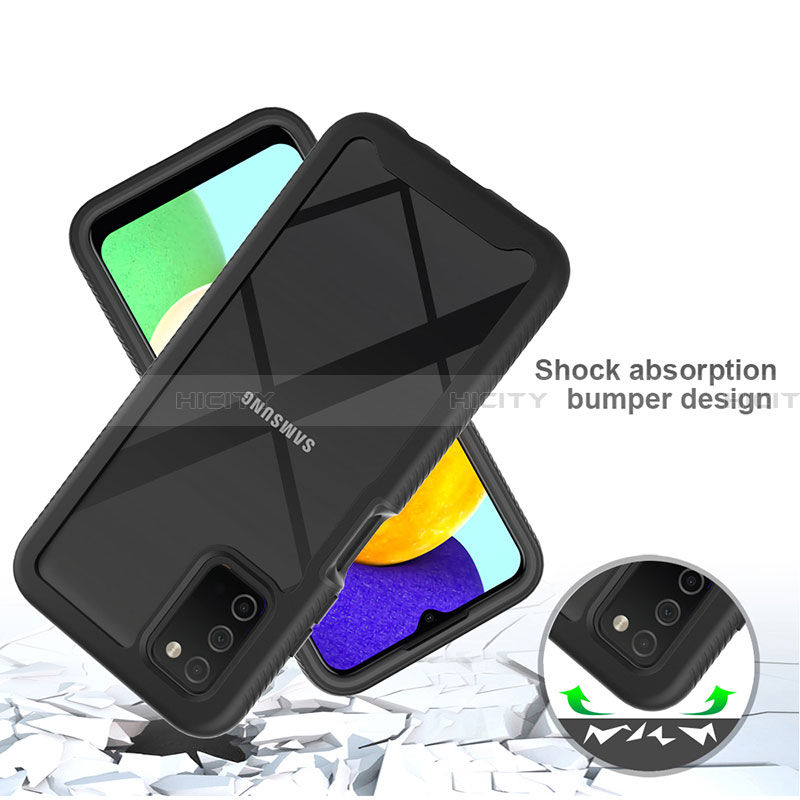 Carcasa Bumper Funda Silicona Transparente 360 Grados ZJ3 para Samsung Galaxy F02S SM-E025F