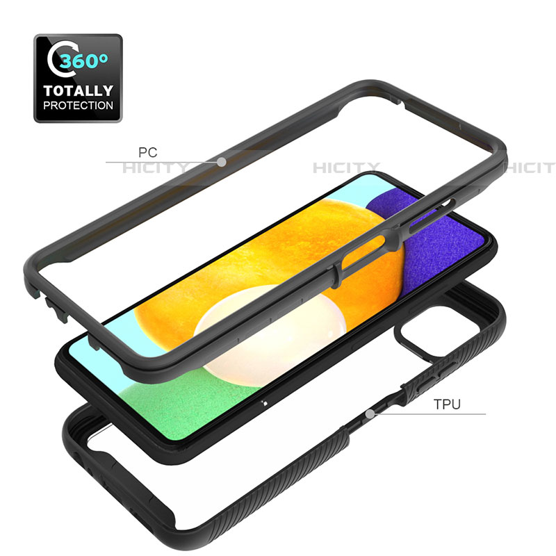 Carcasa Bumper Funda Silicona Transparente 360 Grados ZJ3 para Samsung Galaxy F42 5G