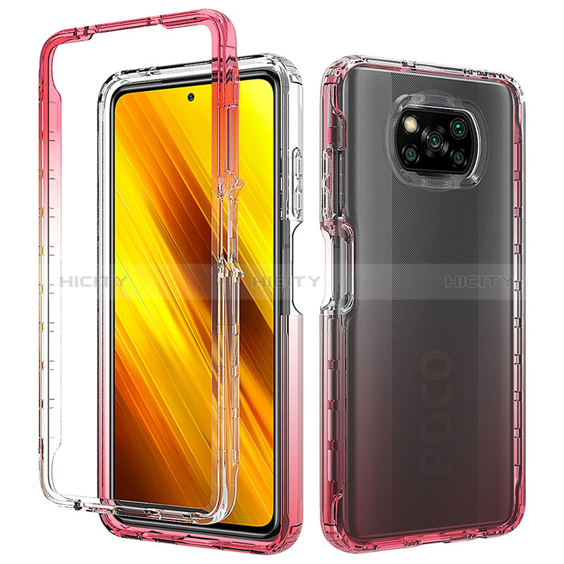 Carcasa Bumper Funda Silicona Transparente 360 Grados ZJ3 para Xiaomi Poco X3 NFC