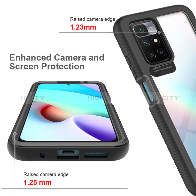 Carcasa Bumper Funda Silicona Transparente 360 Grados ZJ3 para Xiaomi Redmi 10 (2022)