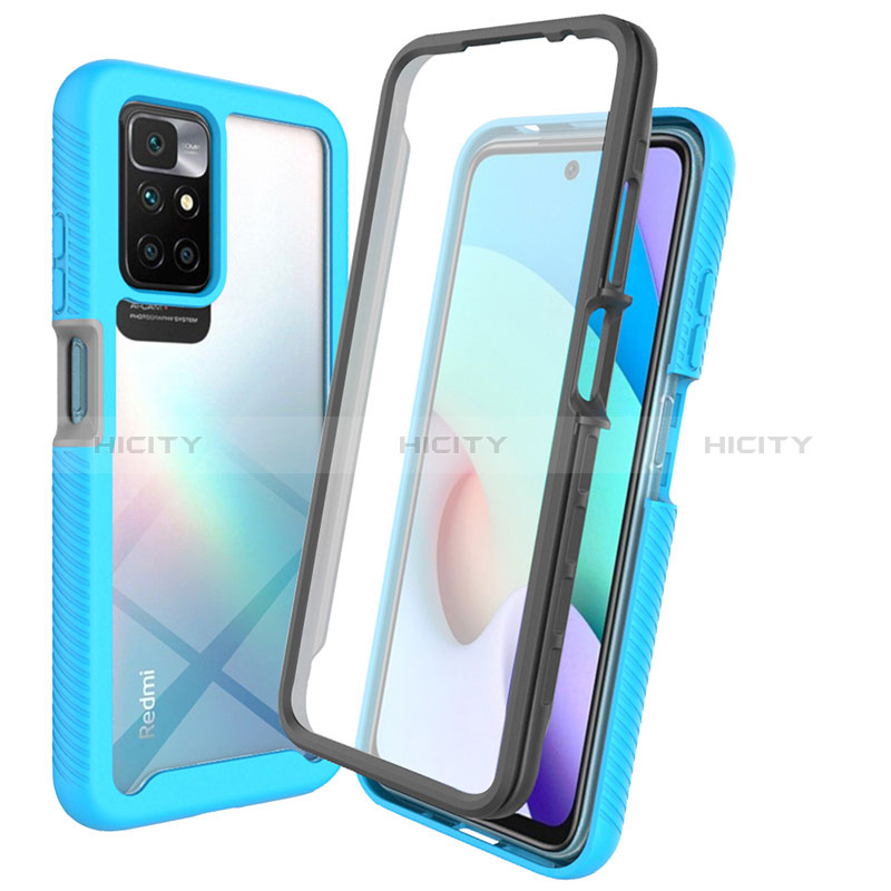 Carcasa Bumper Funda Silicona Transparente 360 Grados ZJ3 para Xiaomi Redmi 10 (2022)