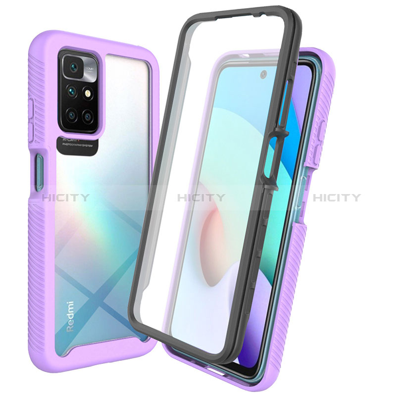 Carcasa Bumper Funda Silicona Transparente 360 Grados ZJ3 para Xiaomi Redmi 10 (2022)