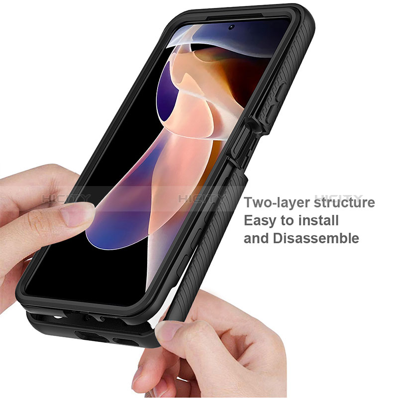 Carcasa Bumper Funda Silicona Transparente 360 Grados ZJ3 para Xiaomi Redmi Note 11 Pro+ Plus 5G