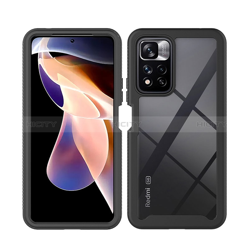 Carcasa Bumper Funda Silicona Transparente 360 Grados ZJ3 para Xiaomi Redmi Note 11 Pro+ Plus 5G