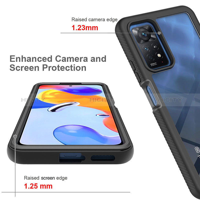 Carcasa Bumper Funda Silicona Transparente 360 Grados ZJ3 para Xiaomi Redmi Note 12 Pro 4G