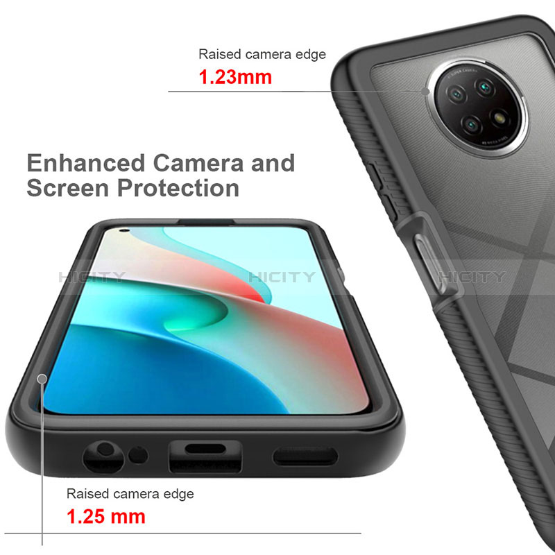 Carcasa Bumper Funda Silicona Transparente 360 Grados ZJ3 para Xiaomi Redmi Note 9 5G