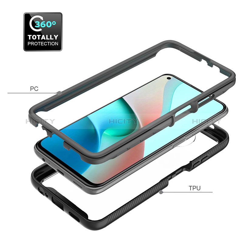 Carcasa Bumper Funda Silicona Transparente 360 Grados ZJ3 para Xiaomi Redmi Note 9 5G