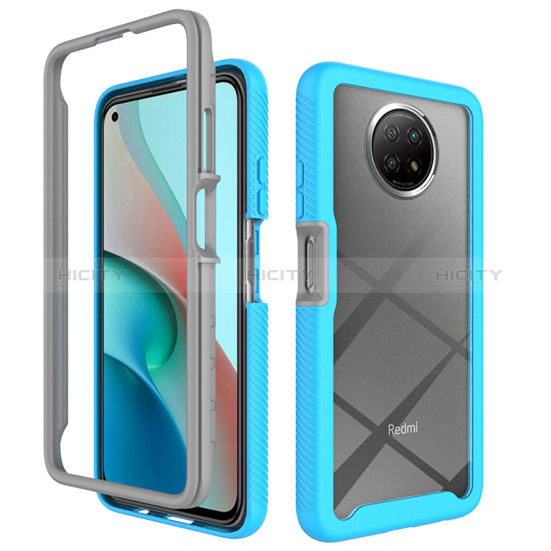 Carcasa Bumper Funda Silicona Transparente 360 Grados ZJ3 para Xiaomi Redmi Note 9 5G