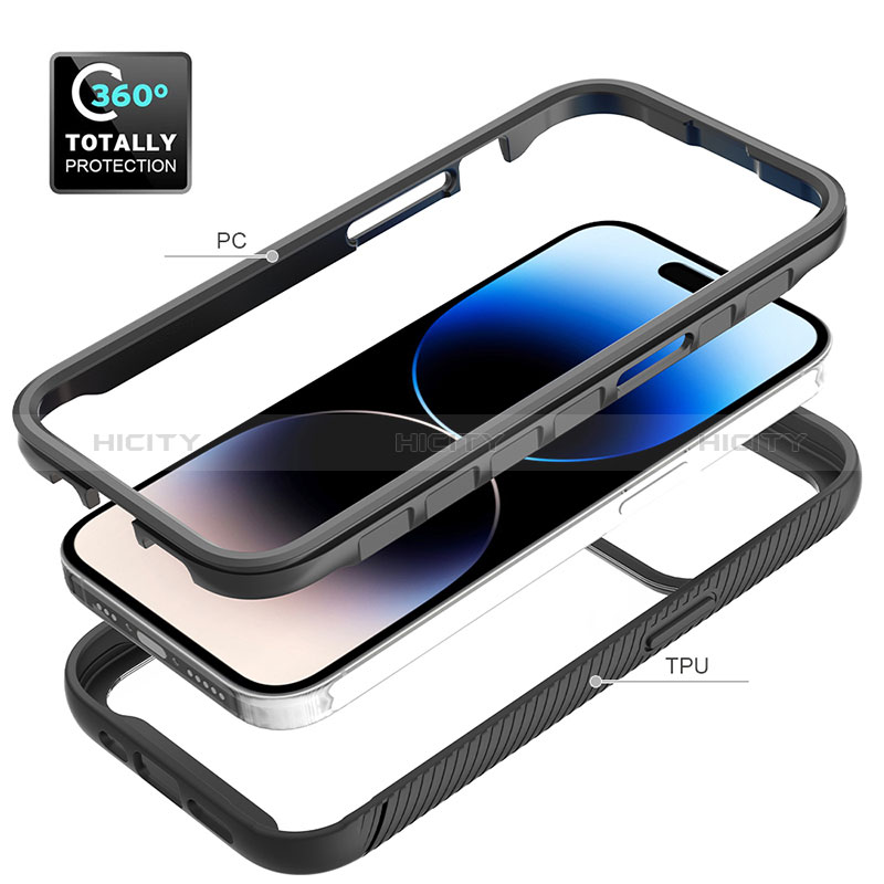 Carcasa Bumper Funda Silicona Transparente 360 Grados ZJ4 para Apple iPhone 13 Pro