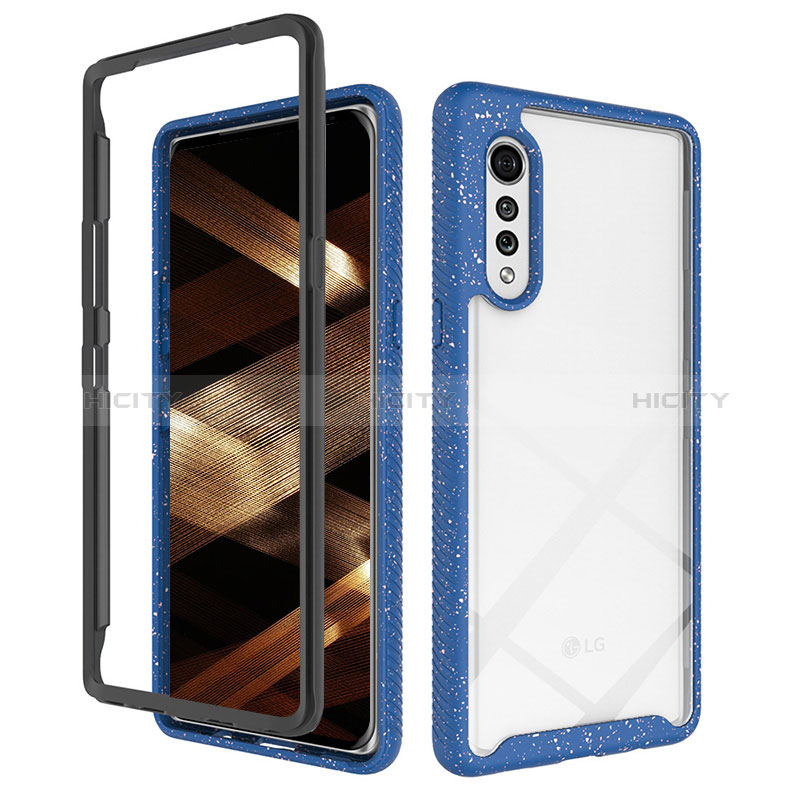 Carcasa Bumper Funda Silicona Transparente 360 Grados ZJ4 para LG Velvet 4G