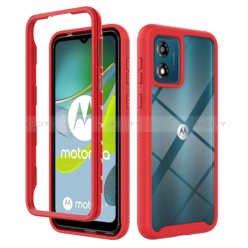 Carcasa Bumper Funda Silicona Transparente 360 Grados ZJ4 para Motorola Moto E13