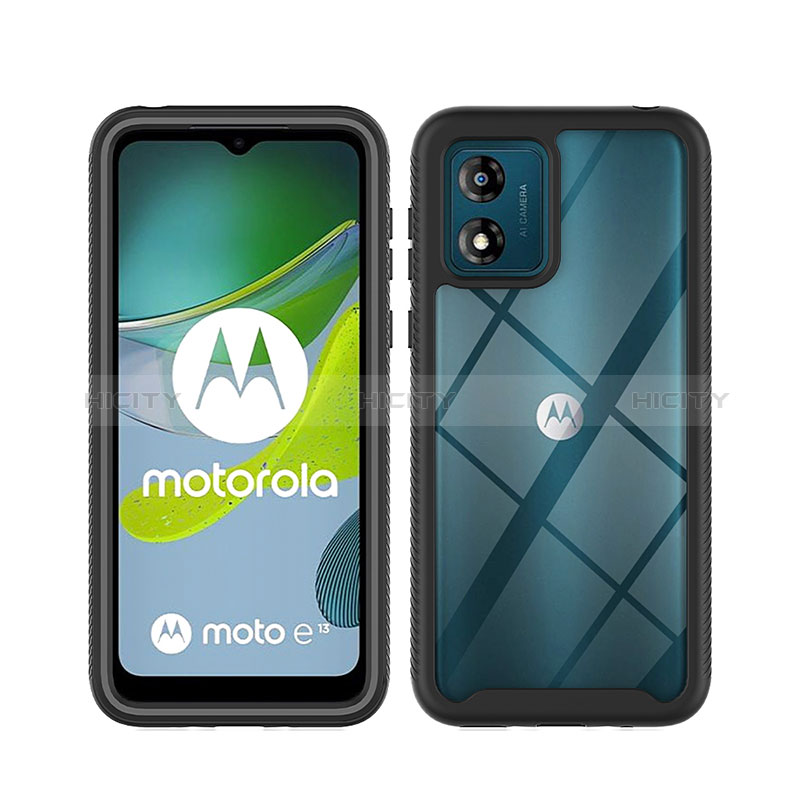 Carcasa Bumper Funda Silicona Transparente 360 Grados ZJ4 para Motorola Moto E13