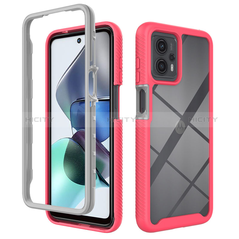 Carcasa Bumper Funda Silicona Transparente 360 Grados ZJ4 para Motorola Moto G23