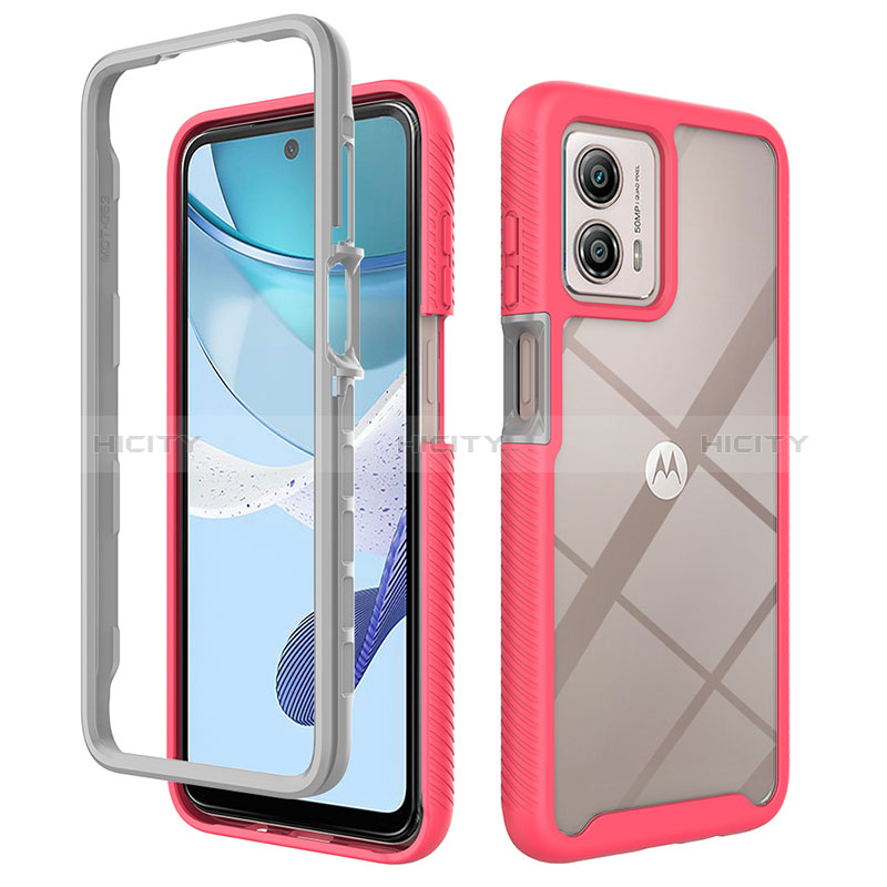 Carcasa Bumper Funda Silicona Transparente 360 Grados ZJ4 para Motorola Moto G53 5G