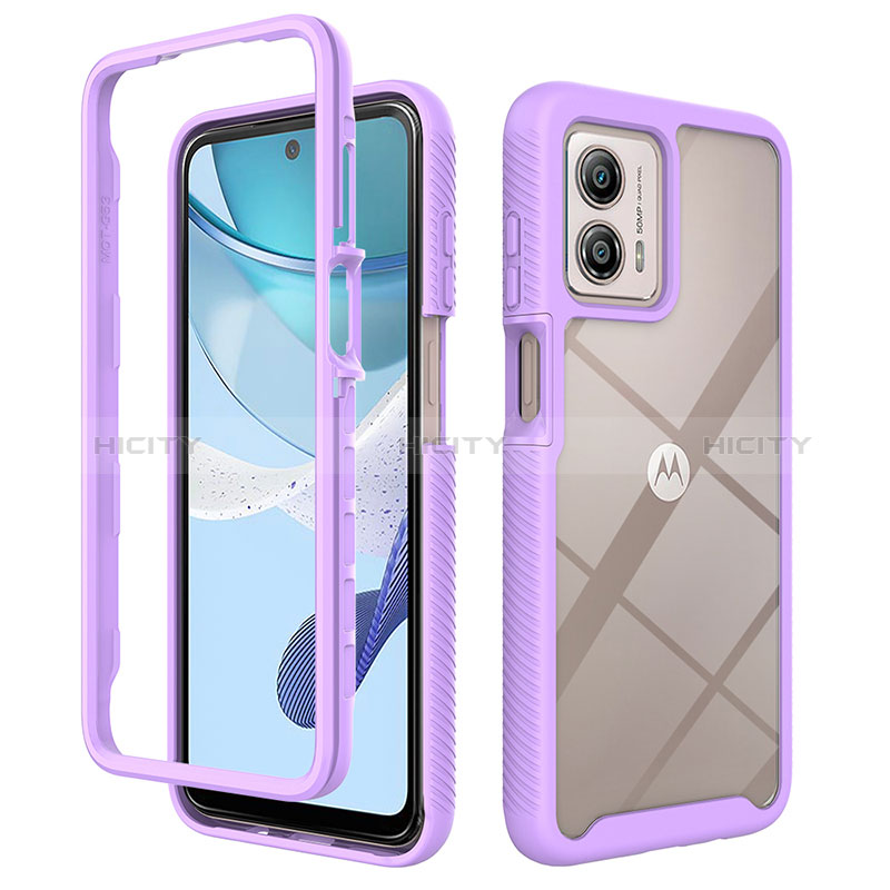 Carcasa Bumper Funda Silicona Transparente 360 Grados ZJ4 para Motorola Moto G53 5G