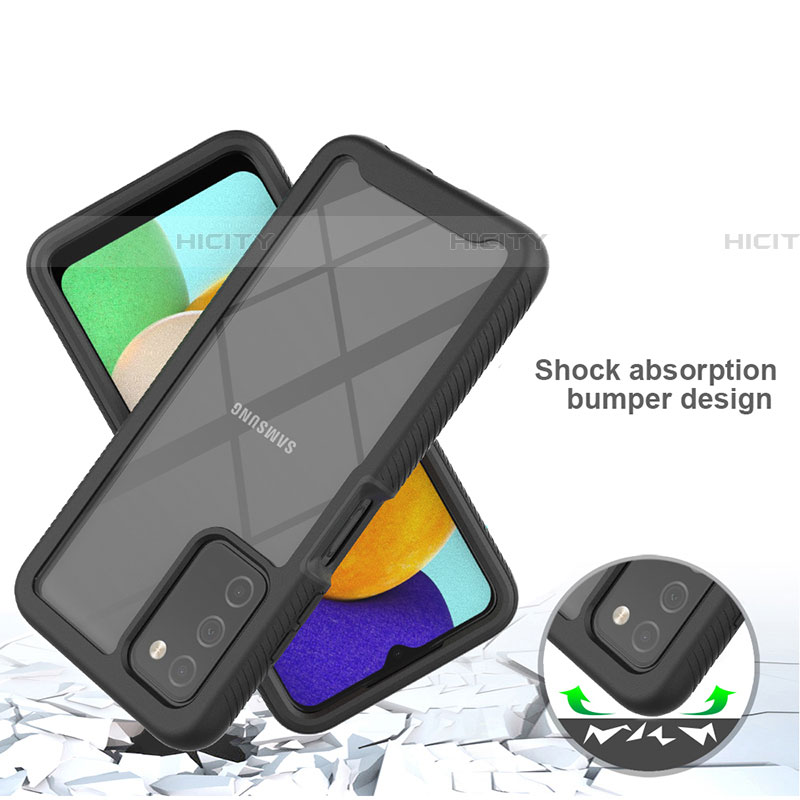 Carcasa Bumper Funda Silicona Transparente 360 Grados ZJ4 para Samsung Galaxy A03s