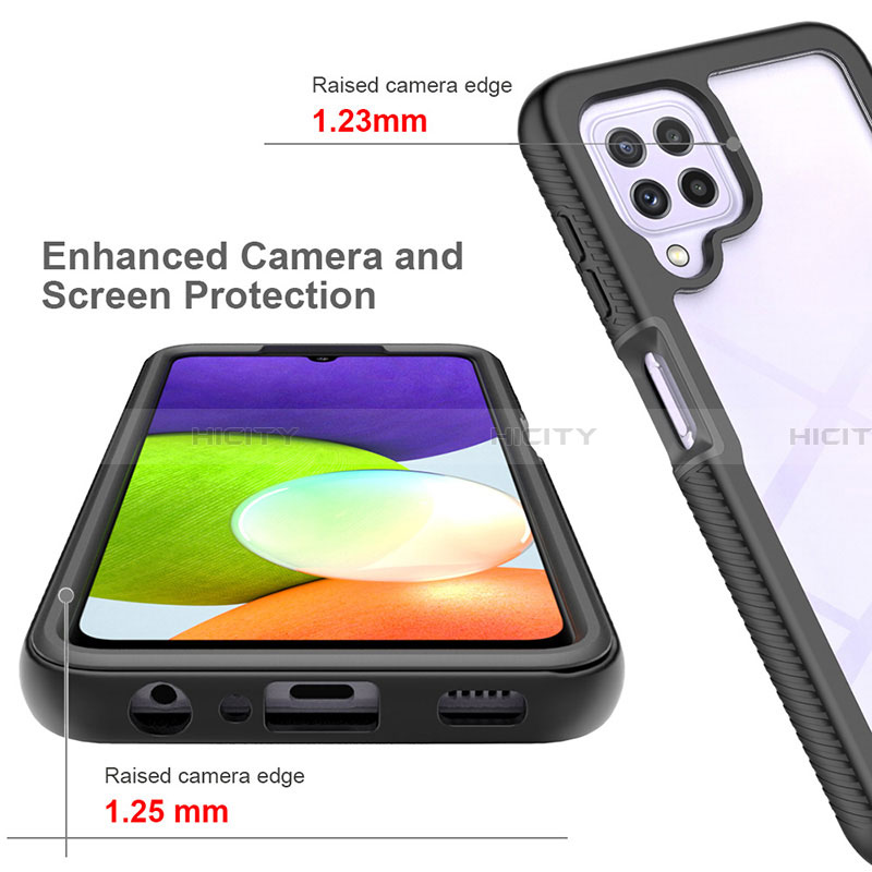 Carcasa Bumper Funda Silicona Transparente 360 Grados ZJ4 para Samsung Galaxy A22 4G