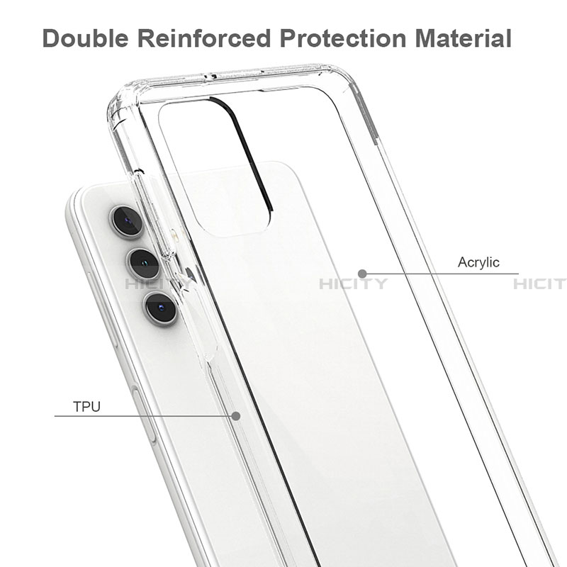 Carcasa Bumper Funda Silicona Transparente 360 Grados ZJ4 para Samsung Galaxy A32 4G